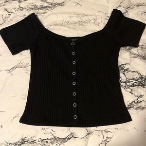 Off The Shoulder Crop Top